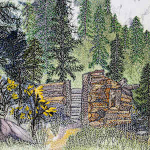 Whispering Walls 9 x 12 Matted Reproduction #3 of 5 by Janet Herman 