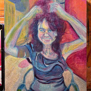 Susanne by Hanna Bordewijk  Image: Third stage in the underpainting process in acrylic.