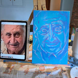 In memoriam, for Holly by Hanna Bordewijk  Image: Sketching the face