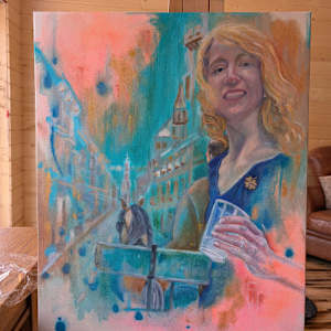 Hanna in Valencia by Hanna Bordewijk  Image: progress pic.