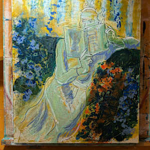 Between the pages by Hanna Bordewijk  Image: 2. Adding more in acrylic
