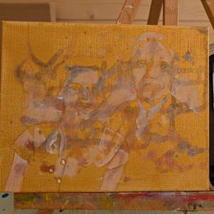 Don’s parents by Hanna Bordewijk  Image: Background