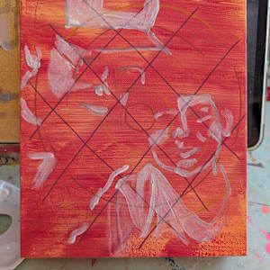 Father and daughter by Hanna Bordewijk  Image: Sketching in the figures