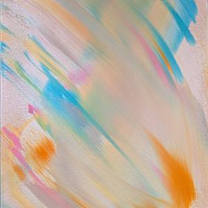 Echo of Carole by Hanna Bordewijk  Image: Background start in acrylics