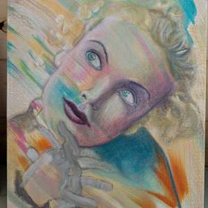 Echo of Carole by Hanna Bordewijk  Image: A start with oil