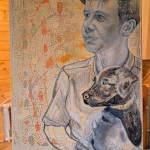 Billy and his human by Hanna Bordewijk  Image: progress 3