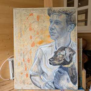 Billy and his human by Hanna Bordewijk  Image: progress 1