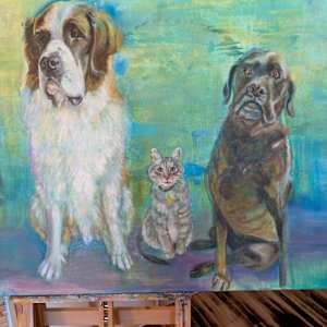 Our pets. by Hanna Bordewijk  Image: Bren, Noleon and William