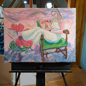 Reading Bliss by Hanna Bordewijk  Image: Oil layers started