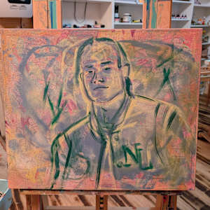 Frimpong by Hanna Bordewijk  Image: First sketch in acrylics 