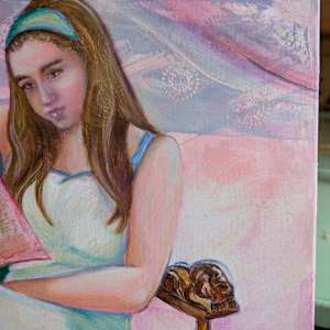 Reading Bliss by Hanna Bordewijk  Image: Detail of finished work