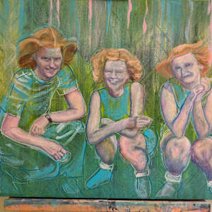 Friends by Hanna Bordewijk  Image: Start of oil layers