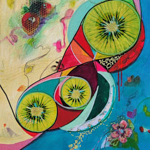 Kiwi Illusion by Kim Denice Clark, International Fine Artist