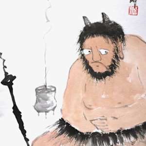 Meditating Demon by Tsun Ming Chmielinski