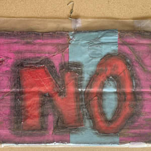 Work Restroom Sign by Michael P. Riley