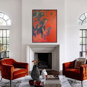 The Seekers by Linda Glass  Image: The Seekers over Fireplace 