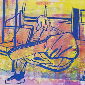 Sounds of San Francisco - MUNI Guitar by Dawn Leigh