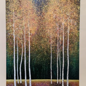 Moonlit Pleasant Trees Grove by Melissa Graves Brown 