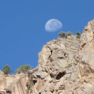 Moon Set in the Black Canyon of the Gunnison by Robert G. Grossman, MD