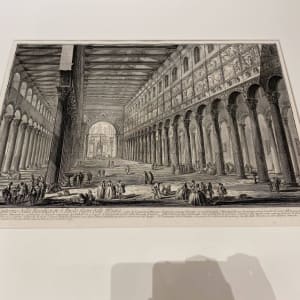 Spaccato interno della Basilica di S. Paolo fuori delle Mura... (View of the interior of S. Paolo fuori le Mura) by Giovanni Battista Piranesi 