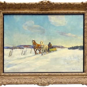 Two Horse Open-Sleigh by R. W. Burton