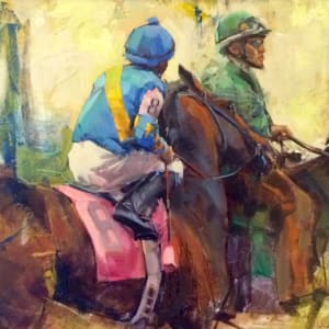 8 Horse Going to Post, Keeneland by Jean Bernard Lalanne