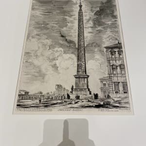 Obelisco Egizio. Questo fu eretto da Sisto V. nella Piazza di S. Gio. Laterano (Egyptian obelisk erected by Pope Sixtus V) by Giovanni Battista Piranesi 