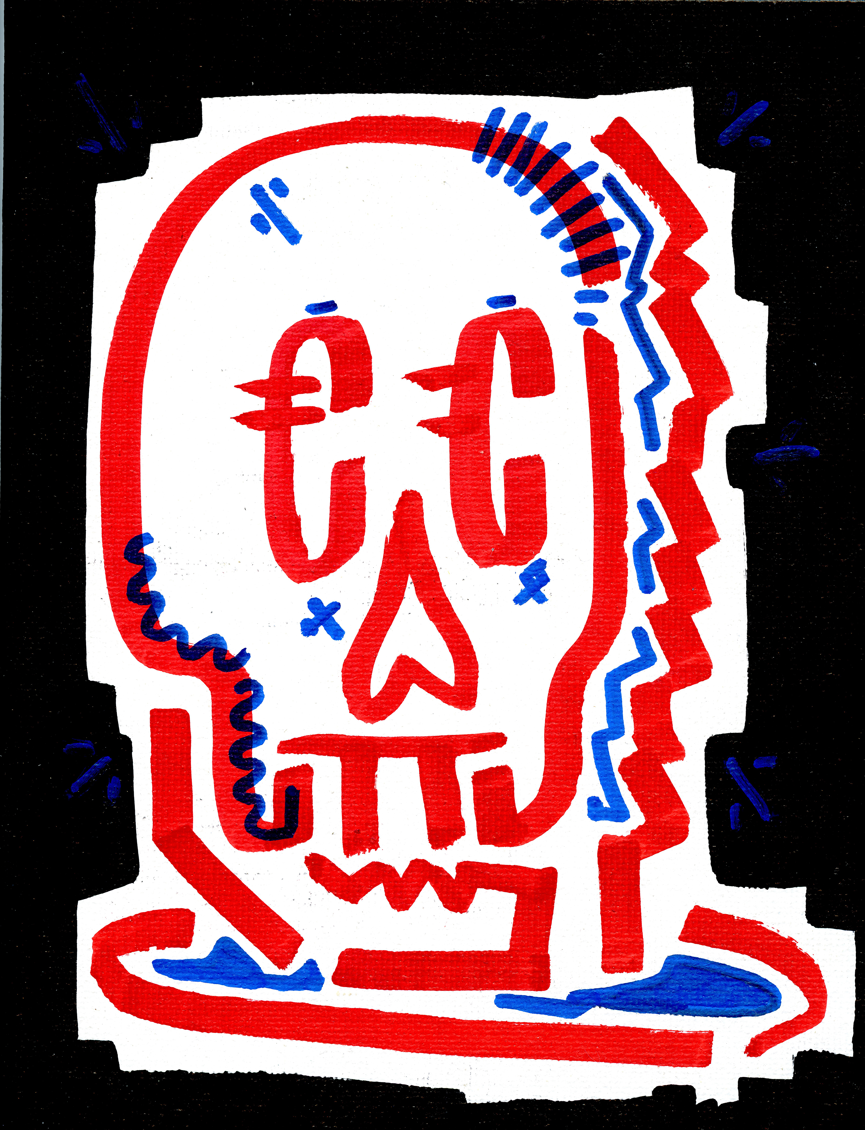 Skull With Tears
