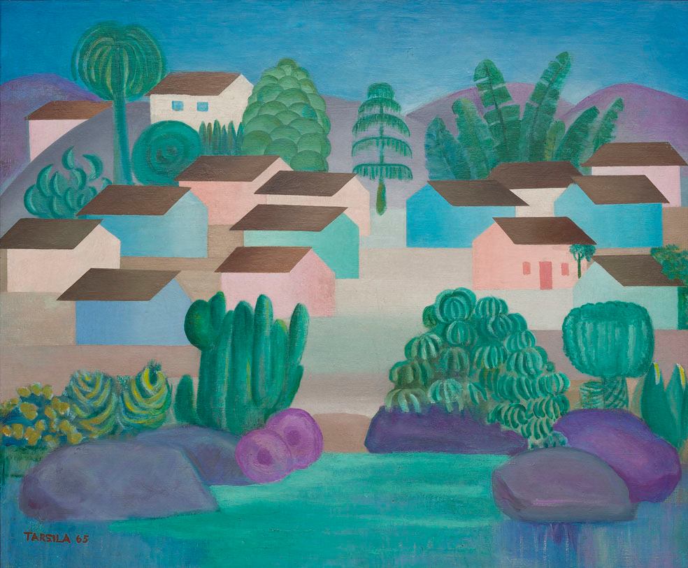 Tarsila do Amaral - Paisagem com Quinze Casas